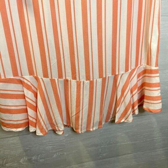 Cotton:On Women Flare Sleeve Stripe Ruffled Mini Dress S/P NWT coverup swim - Picture 5 of 6